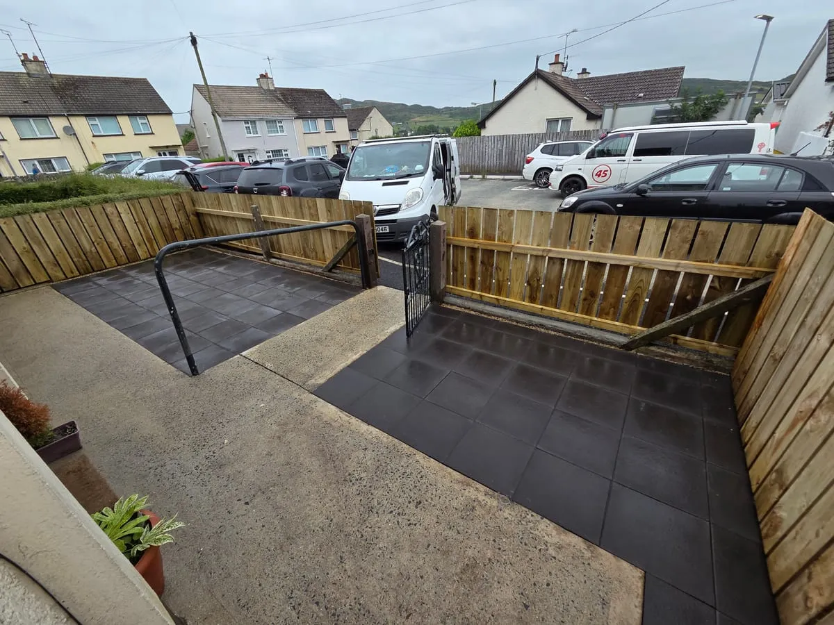Completed patio and access work in Flagstaff