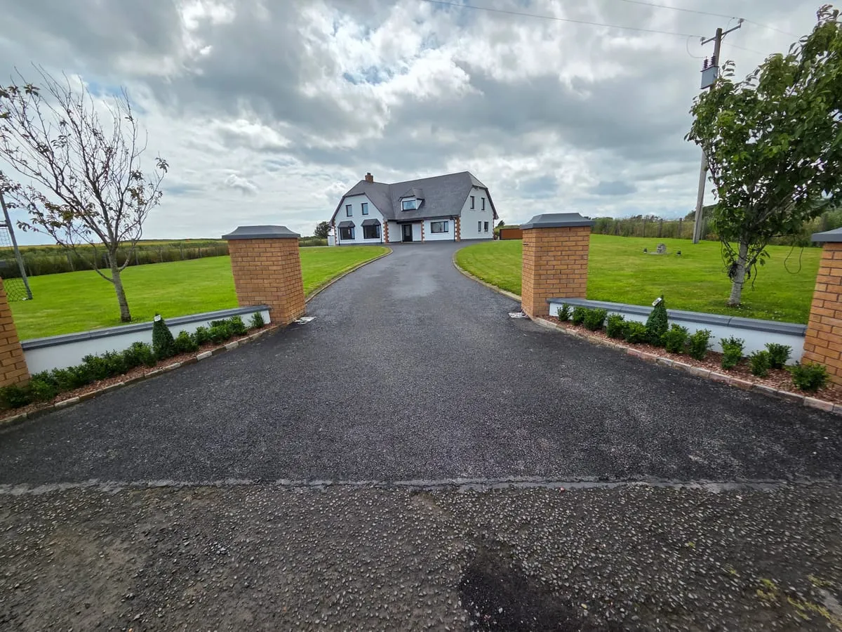 Completed driveway in Grangebellew, County Louth