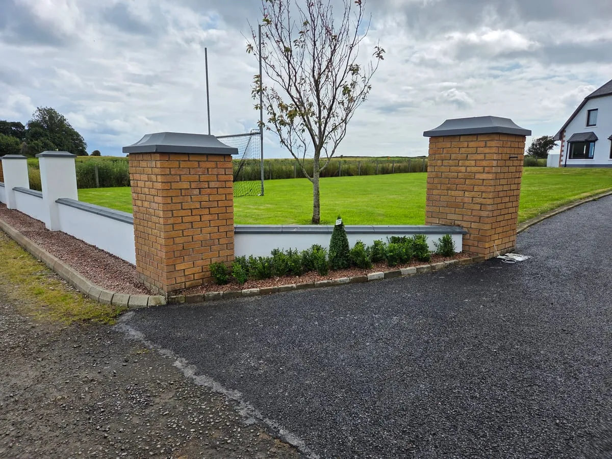 Grangebellew driveway after work